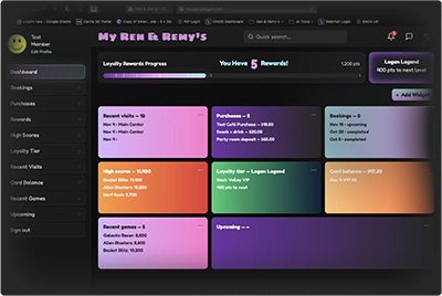Track visits, purchases & rewards in your Ren & Remy's dashboard — Logan, UT